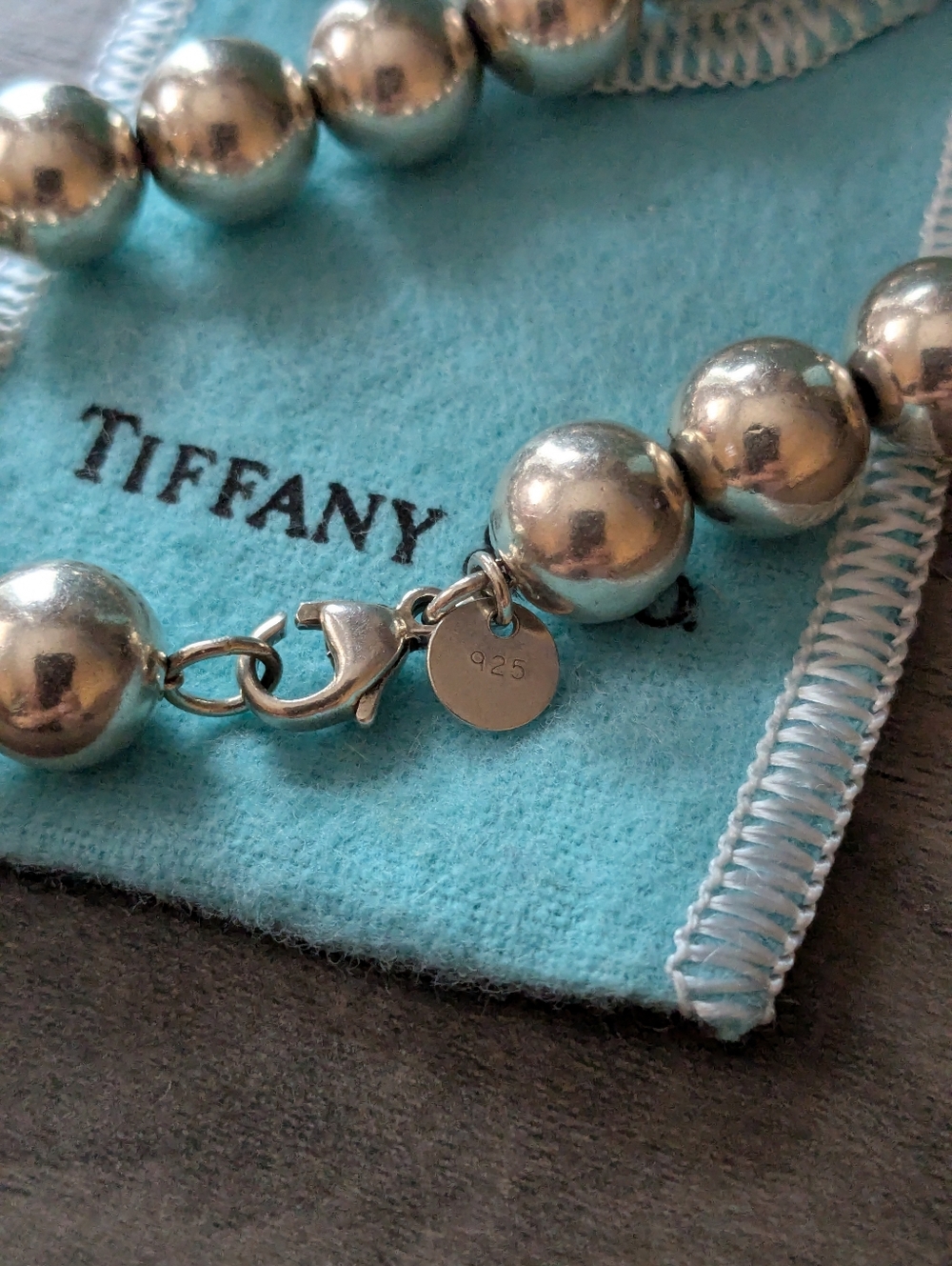Tiffany & Co. Polished Silver Bead Bracelet - Picture 6 of 11